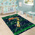 Merry Christmas New Zealand Area Rug Xmas Travel Map - Polynesian Pride
