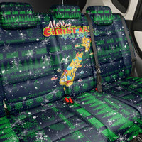 Merry Christmas New Zealand Back Car Seat Cover Xmas Travel Map - Polynesian Pride