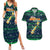 Merry Christmas New Zealand Couples Matching Summer Maxi Dress and Hawaiian Shirt Xmas Travel Map - Polynesian Pride