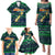 Merry Christmas New Zealand Family Matching Puletasi and Hawaiian Shirt Xmas Travel Map - Polynesian Pride