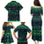 Merry Christmas New Zealand Family Matching Puletasi and Hawaiian Shirt Xmas Travel Map - Polynesian Pride