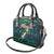 Merry Christmas New Zealand Shoulder Handbag Xmas Travel Map - Polynesian Pride