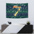 Merry Christmas New Zealand Tapestry Xmas Travel Map - Polynesian Pride