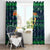 Merry Christmas New Zealand Window Curtain Xmas Travel Map - Polynesian Pride