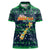 Merry Christmas New Zealand Women Polo Shirt Xmas Travel Map - Polynesian Pride