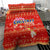 Merry Christmas Hawaii Bedding Set Xmas Travel Map - Polynesian Pride