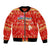 Merry Christmas Hawaii Bomber Jacket Xmas Travel Map - Polynesian Pride