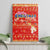 Merry Christmas Hawaii Canvas Wall Art Xmas Travel Map - Polynesian Pride