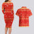 Merry Christmas Hawaii Couples Matching Long Sleeve Bodycon Dress and Hawaiian Shirt Xmas Travel Map - Polynesian Pride