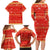 Merry Christmas Hawaii Family Matching Long Sleeve Bodycon Dress and Hawaiian Shirt Xmas Travel Map - Polynesian Pride