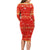 Merry Christmas Hawaii Family Matching Long Sleeve Bodycon Dress and Hawaiian Shirt Xmas Travel Map - Polynesian Pride