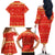 Merry Christmas Hawaii Family Matching Off The Shoulder Long Sleeve Dress and Hawaiian Shirt Xmas Travel Map - Polynesian Pride