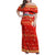 Merry Christmas Hawaii Family Matching Off Shoulder Maxi Dress and Hawaiian Shirt Xmas Travel Map - Polynesian Pride
