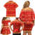 Merry Christmas Hawaii Family Matching Off Shoulder Short Dress and Hawaiian Shirt Xmas Travel Map - Polynesian Pride