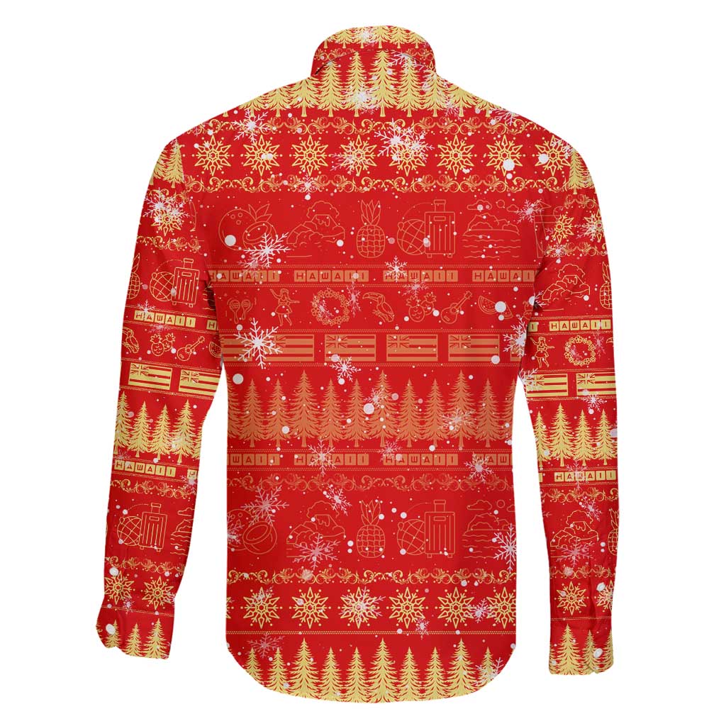 Merry Christmas Hawaii Family Matching Puletasi and Hawaiian Shirt Xmas Travel Map - Polynesian Pride