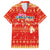 Merry Christmas Hawaii Family Matching Short Sleeve Bodycon Dress and Hawaiian Shirt Xmas Travel Map - Polynesian Pride