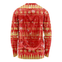 Merry Christmas Hawaii Long Sleeve Shirt Xmas Travel Map - Polynesian Pride