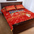 Merry Christmas Hawaii Quilt Bed Set Xmas Travel Map - Polynesian Pride