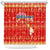 Merry Christmas Hawaii Shower Curtain Xmas Travel Map - Polynesian Pride