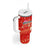 Merry Christmas Hawaii Tumbler With Handle Xmas Travel Map - Polynesian Pride
