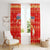Merry Christmas Hawaii Window Curtain Xmas Travel Map - Polynesian Pride