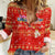 Merry Christmas Hawaii Women Casual Shirt Xmas Travel Map - Polynesian Pride