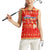 Merry Christmas Hawaii Women Sleeveless Polo Shirt Xmas Travel Map - Polynesian Pride