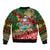 Mele Kalikimaka Shaka Santa Bomber Jacket Hawaiian Surf Christmas Design with Aloha Spirit - Polynesian Pride