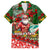 Mele Kalikimaka Shaka Santa Family Matching Summer Maxi Dress and Hawaiian Shirt Hawaiian Surf Christmas Design with Aloha Spirit - Polynesian Pride