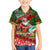 Mele Kalikimaka Shaka Santa Family Matching Summer Maxi Dress and Hawaiian Shirt Hawaiian Surf Christmas Design with Aloha Spirit - Polynesian Pride