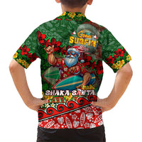 Mele Kalikimaka Shaka Santa Hawaiian Shirt Hawaiian Surf Christmas Design with Aloha Spirit - Polynesian Pride