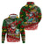 Mele Kalikimaka Shaka Santa Hoodie Hawaiian Surf Christmas Design with Aloha Spirit - Polynesian Pride