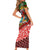 Mele Kalikimaka Shaka Santa Short Sleeve Bodycon Dress Hawaiian Surf Christmas Design with Aloha Spirit - Polynesian Pride