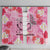 Butterfly Polynesia Breast Cancer Window Curtain Nobody Fights Alone Pink Out Tropical Hibiscus