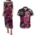 Breast Cancer Mermaid Polynesia Couples Matching Puletasi and Hawaiian Shirt Faith Hope Love