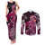 Breast Cancer Mermaid Polynesia Couples Matching Tank Maxi Dress and Long Sleeve Button Shirt Faith Hope Love