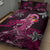 Breast Cancer Mermaid Polynesia Quilt Bed Set Faith Hope Love