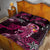 Breast Cancer Mermaid Polynesia Quilt Bed Set Faith Hope Love