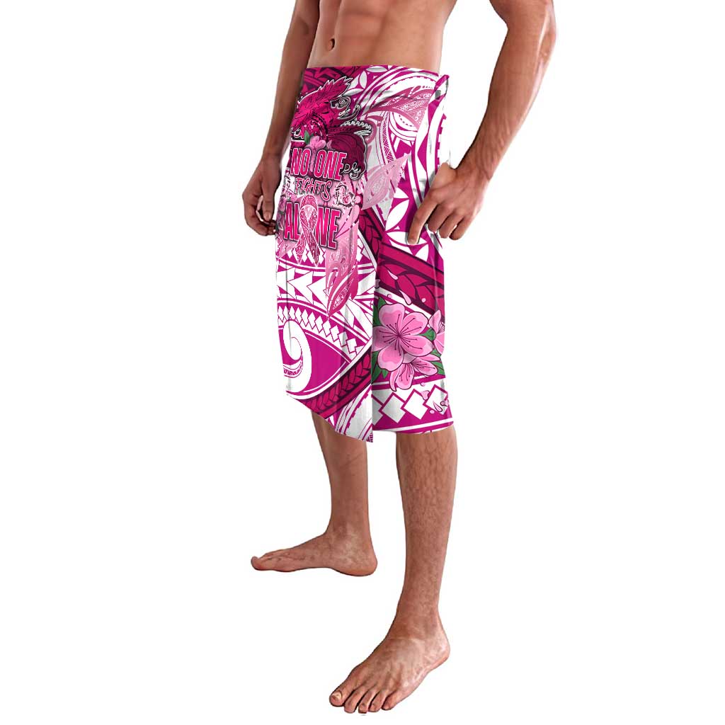 Breast Cancer Awareness Hawaii Lavalava Polynesia Girl Nobody Fights Alone