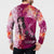 Breast Cancer New Zealand Button Sweatshirt Maori Aotearoa Girl Pink Out