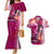 Breast Cancer New Zealand Couples Matching Mermaid Dress and Hawaiian Shirt Maori Aotearoa Girl Pink Out