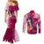Breast Cancer New Zealand Couples Matching Mermaid Dress and Long Sleeve Button Shirt Maori Aotearoa Girl Pink Out