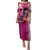 Breast Cancer New Zealand Family Matching Puletasi and Hawaiian Shirt Maori Aotearoa Girl Pink Out