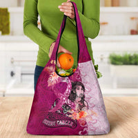 Breast Cancer New Zealand Grocery Bag Maori Aotearoa Girl Pink Out