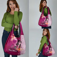 Breast Cancer New Zealand Grocery Bag Maori Aotearoa Girl Pink Out