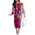 Breast Cancer New Zealand Off The Shoulder Long Sleeve Dress Maori Aotearoa Girl Pink Out