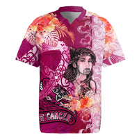 Breast Cancer New Zealand Rugby Jersey Maori Aotearoa Girl Pink Out