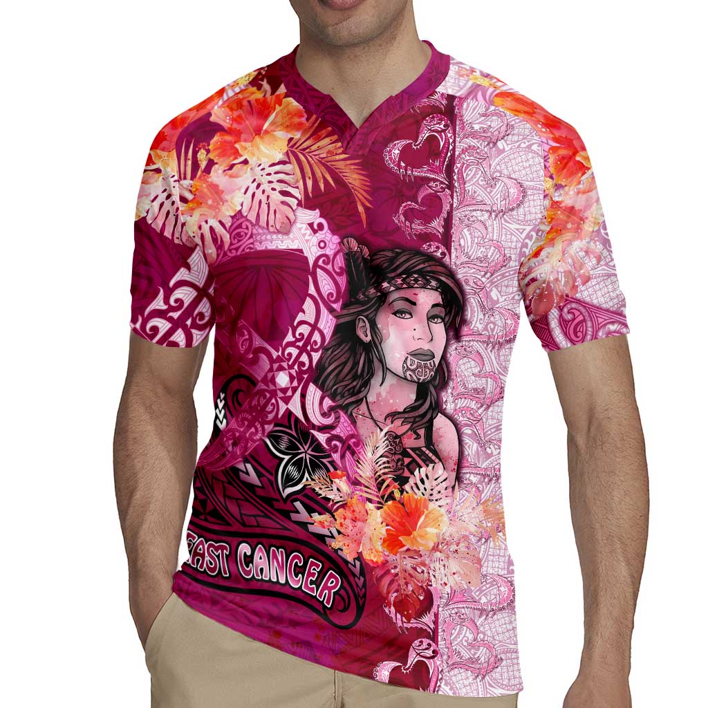Breast Cancer New Zealand Rugby Jersey Maori Aotearoa Girl Pink Out