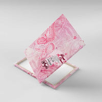 Breast Cancer Awareness Month Canvas Wall Art Butterfly Polynesia Watercolor Pink