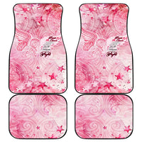 Breast Cancer Awareness Month Car Mats Butterfly Polynesia Watercolor Pink
